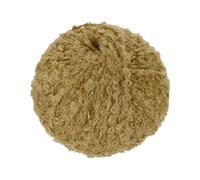 sourcing map Wool Acrylic Fancy Loop Yarn, 1-Ply Wool Roving Luxurious and Soft Yarn Fiber Curly Hair Coils Felt for Hand Knitting Crocheting (50 Grams, Light Brown)