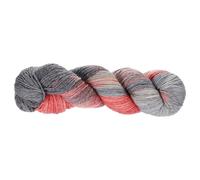 sourcing map Wool Yarn, 4-Ply Wool Roving Luxurious and Soft Yarn Hand Dyed Yarn Fiber for Hand Knitting Crocheting, 100 Grams, 295 Yard (Gradient Gray-Beige-Red)