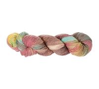 sourcing map Wool Yarn, 4-Ply Wool Roving Luxurious and Soft Yarn Hand Dyed Yarn Fiber for Hand Knitting Crocheting, 100 Grams, 295 Yard (Gradient Brown-Green-Purple)