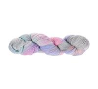 sourcing map Wool Yarn, 4-Ply Wool Roving Luxurious and Soft Yarn Hand Dyed Yarn Fiber for Hand Knitting Crocheting, 100 Grams, 295 Yard (Gradient Gray-Purple-Pink)