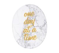 sourcing map Worry Stone, Natural Howlite Crystal Hand Carved Thumb Stones Oval Crystal Pocket Gemstone Stress Relax Palm Stone Meditation Accessories for Anxiety Relieve