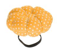 sourcing map Wrist Pin Cushion Pumpkin Needle Sewing Pincushion Pin Holder with Elastic Wrist Belt Fit All Wrist Sizes for Sewing Quilting Needlework DIY Crafts, Yellow