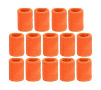 sourcing map Wrist Sweatbands Sports Wrist Bands Sweat for Men & Women Athletic Absorbent for Basketball Football Tennis Soccer Running Working Out Orange, Pack of 14