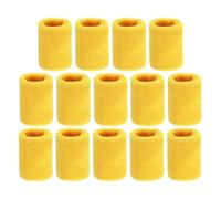 sourcing map Wrist Sweatbands Sports Wrist Bands Sweat for Men & Women Athletic Absorbent for Basketball Football Tennis Soccer Running Working Out Yellow, Pack of 14