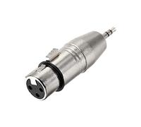 sourcing map XLR Female to 1/8" Male TRS Adapter,Gender Changer - XLR-F to 3.5mm Coupler Adapters,Microphone Plug In Audio Connector,Mic Female Plug