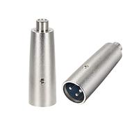 sourcing map XLR Male to RCA Female Adapter,Gender Changer - 3 Pin XLR-M to RCA-F Converter,Microphones Plug-In Audio Adapter Connector,Mic Male Plug,2pcs