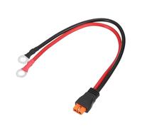 sourcing map XT60i to O Ring Terminal Cable, 10AWG 1FT 600V XT60i Female to O Ring Eyelet Terminal Plug Connector for Lithium Batteries Solar Power Systems FPV Racing Drones