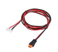 sourcing map XT60i to O Ring Terminal Cable, 12AWG 6FT 300V XT60i Female to O Ring Eyelet Terminal Plug Connector for Lithium Batteries Solar Power Systems FPV Racing Drones