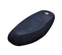 sourcing map XXL 3D Motorcycle Moped Seat Cover Breathable Cushion Black Blue