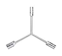 sourcing map Y-Shaped 3 Way Socket Wrench 13mm 16mm 18mm Long Arm Y-Type 6-Point Hexagon Spanner Hex Wrench Torque Spanner Socket for Car Motorcycle Repair Hardware Tools