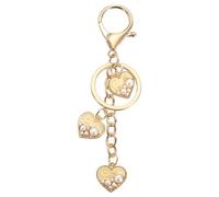 sourcing map Y2K Heart Keychain, Alloy Keyring Bag Charm, Cute Accessories for Women Purse, Handbag, Car Key, Pendant Decor, Yellow
