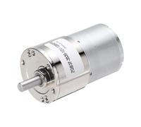 sourcing map ZGB37-3530 DC 12V 120RPM Micro Motor High-Speed Geared Motor for DIY RC Cars Remote Control Shaft 6mm Diameter