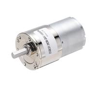 sourcing map ZGB37-3530 DC 24V 100RPM Micro Motor High-Speed Geared Motor for DIY RC Cars Remote Control Shaft 6mm Diameter