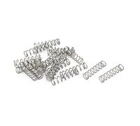 sourcingmap 0.5mmx5mmx20mm 304 Stainless Steel Compression Springs Silver Tone 20pcs