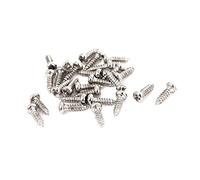 Sourcingmap 0.8mm Pitch M2x7mm Phillips Pan Head Self Tapping Screws Bolts 30 Pcs