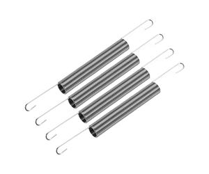 Sourcingmap 0.9mm Wire Diax10mm ODx120mm Length Spring Steel Tension Spring 4pcs