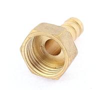 Sourcingmap 1/2BSP Female Thread Gas Hose Brass Barb Coupling Fitting Gold Tone