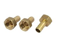 Sourcingmap 1/2BSP Female Thread to 12mm Hose Barb Pipe Fitting Coupler Connector 3pcs