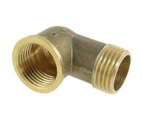 Sourcingmap 1/2BSP Female to 1/2BSP Male F/M Brass Pipe Fitting 90 Degree Street Elbow