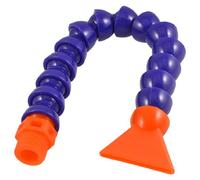 Sourcingmap 1/2PT Navy Blue Orange Thread Flexible Flat Nozzle Oil Coolant Hose