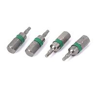 Sourcingmap 1/4" Hex Shank Magnetic 2mm Metal Hex Head Screwdriver Bits Tool 4pcs