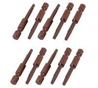 Sourcingmap 1/4 Inch Hex Shank 3mm Hexagon Tip Magnetic Screwdriver Bits 10pcs