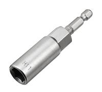 Sourcingmap 1/4" Quick-Change Hex Shank 11mm Nut Setter Driver Drill Bit, 80mm Length, Metric No-Magnetic