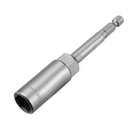 Sourcingmap 1/4" Quick-Change Hex Shank 12mm Nut Setter Driver Drill Bit, 100mm Length, Metric No-Magnetic