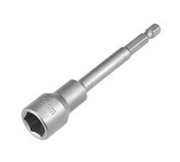 Sourcingmap 1/4" Quick-Change Hex Shank 13mm Nut Setter Driver Drill Bit, 100mm Length, Metric No-Magnetic