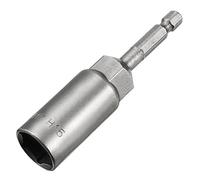 Sourcingmap 1/4" Quick-Change Hex Shank 15mm Nut Setter Driver Drill Bit, 80mm Length, Metric No-Magnetic