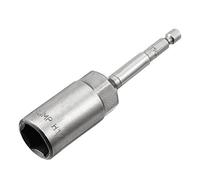 Sourcingmap 1/4" Quick-Change Hex Shank 17mm Nut Setter Driver Drill Bit, 100mm Length, Metric No-Magnetic
