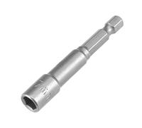 Sourcingmap 1/4" Quick-Change Hex Shank 7mm Nut Setter Driver Drill Bit, 65mm Length, Metric No-Magnetic