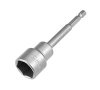 Sourcingmap 1/4" Quick-Change Shank 19mm Nut Setter Driver Drill Bit, 100mm Length, Metric No-Magnetic