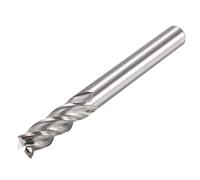 sourcingmap 1/4" x 1/4" 4 Flute Straight Shank HSS Spiral End Mill Milling Cutter