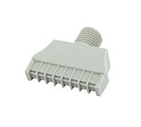 Sourcingmap 1/4BSP Male Thread 40mm Width ABS Air Blow Off Flat Jet Nozzle Gray