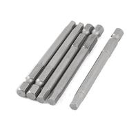 Sourcingmap 1/4inch Hex Shank 5mm Hexagon Head Magnetic Screwdriver Bits 5pcs