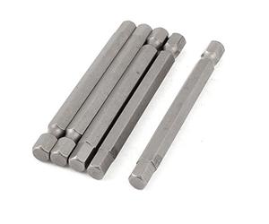 Sourcingmap 1/4inch Hex Shank 6mm Hexagon Head Magnetic Screwdriver Bits 5pcs