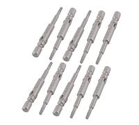 Sourcingmap 1.6mm Tip 4mm Round Shank T6 Magnetic Torx Screwdriver Bits Tool 10pcs