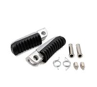 sourcingmap 1 Pair 12.5mm Aluminium Alloy Motorcycle Footrest Footpeg Bike Black