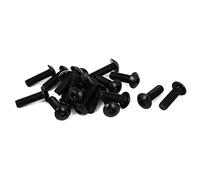 Sourcingmap #10-32 x 5/8" UNF 10.9 Alloy Steel Hex Socket Button Head Screws 20Pcs