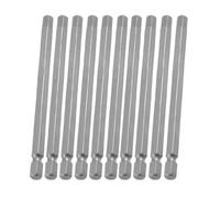 Sourcingmap 10 Pcs 1/4" x 100mm x 6mm Magnetic Hex Hexagon Tip Screwdriver Bits