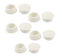 sourcingmap 10 Pcs 13mm Dia Round Plastic Blanking End Cap Tubing Tube Insert