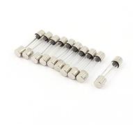 sourcingmap 10 Pcs 250V 20A 20Amp Fast Blow Glass Fuses Tubes 6mm x 30mm