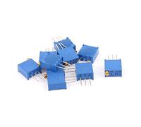 Sourcingmap 10 Pcs 3296W 10K ohm Multiturn Potentiometer Pot Variable Resistor