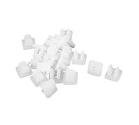 sourcingmap 10 Pcs 8mm Hole Dia White Plastic Rivet Trim Panel Fastener Clips