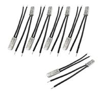 sourcingmap 10 Pcs Bimetal Temperature Control Switch Thermostat 75C N.C KSD9700