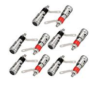 Sourcingmap 10 Pcs Binding Post M4 Threaded Diameter Spring Loaded Press Type Terminal JR2051B