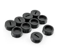 Sourcingmap 10 Pcs Black Male Thread 16mm Diameter Carbon Brush Holder Caps