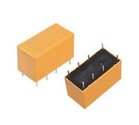 sourcingmap 10 Pcs DC 24V Coil 1A/125VAC 2A/30VDC 8 Pins PCB Power Relay HK19F