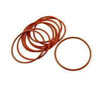 Sourcingmap 10 Pcs Flexible Silicone O Ring Seal Sealing Gasket 62mm x 68mm x 3mm